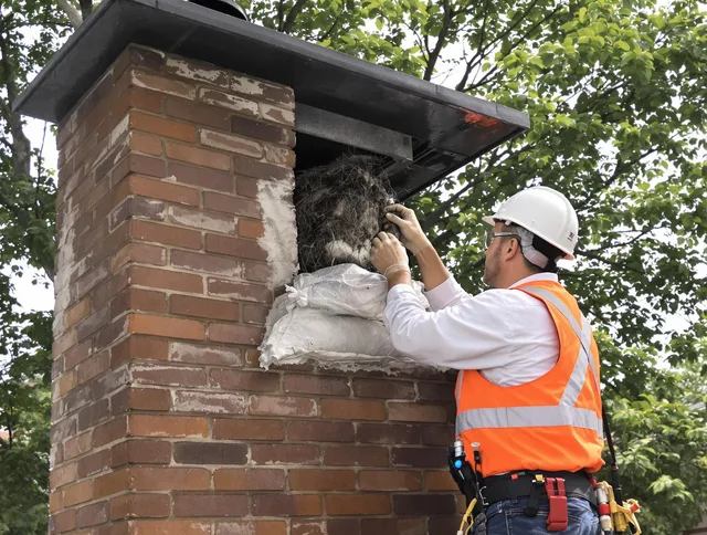 Humane removal of debris and animals by Shelton Chimney Sweep in Shelton, CT