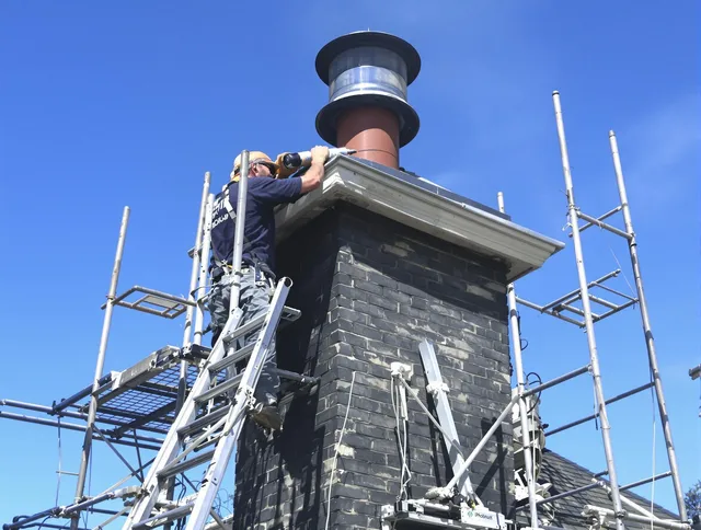 Sturdy chimney crown finished by Shelton Chimney Sweep in Shelton, CT