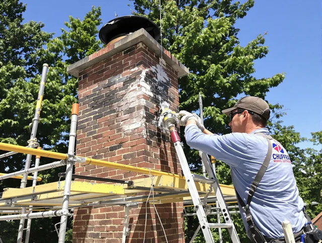 Structural chimney repair by Shelton Chimney Sweep in Shelton, CT