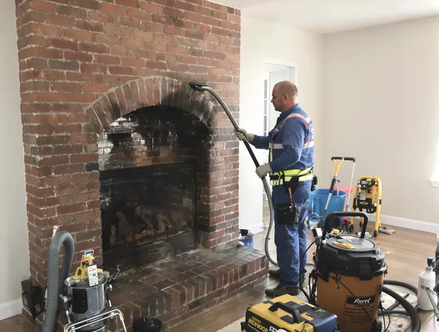 Shelton Chimney Sweep expert performing detailed chimney sweep in Shelton, CT