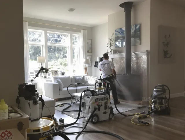 Soot removal service by Shelton Chimney Sweep for a fireplace in Shelton, CT